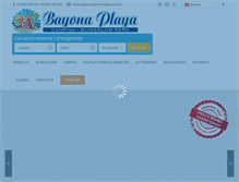 Tablet Screenshot of campingbayona.com
